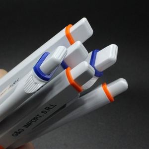 Office Supplies Wholesale Low Price Luxury <b>White</b> Cheap square Plastic Ballpoint <b>Pen</b> Custom Diy Advertising with logo - Product Image 4