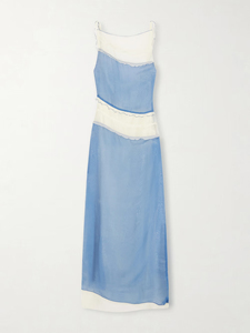 Vestido Maxi de Gasa con Estampado y Tirantes Finos, Diseño Casual y Transpirable - Product Image 4