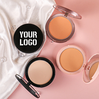 Poudre Compacte Personnalisée Maquillage Personnalisé Cosmétiques Marque Privée