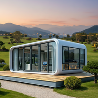 Cabane préfabriquée clé en main type Apple Pod prête à l'emploi pour la location Airbnb et les parcs de vacances