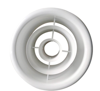 Diffuseur de ventilation multi-anneaux en alliage d'aluminium moderne pour climatisation, buse de ventilation pour usage extérieur