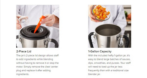 Bình Bằng Thép Không Gỉ Máy Xay Sinh Tố Máy Xay Dụng Cụ Nhà Bếp Tốc Độ Cao Máy Xay Sinh Tố Thương Mại Bằng Điện - Product Image 4