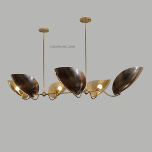 Lustre Sputnik en laiton de style moderne du milieu du siècle, 6 lumières, luminaire de plafond rétro pour salon, décoration intérieure - Product Image 6