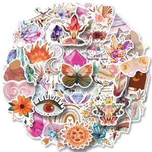 Paquetes de pegatinas al por mayor de grafiti de PVC bohemio estéticamente hermoso de Arte de 2017 para niños, cuaderno, puerta de coche, transfronterizo - Product Image 1