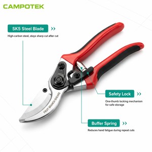 <span class=keywords><strong>Sécateur</strong></span> robuste en acier SK5, cisaille de jardin ergonomique, outils de taille d'arbres, coupe-<span class=keywords><strong>branches</strong></span> aiguisés - Product Image 3