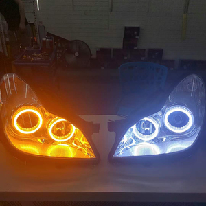 RGB LED 5D 3D <strong>2.5</strong>'' Crystal Angel Eyes Mask LED Bi <strong>Xenon</strong> LED <strong>Projector</strong> Bixenon <strong>Projector</strong> Lens Shrouds Cover - Product Image 2