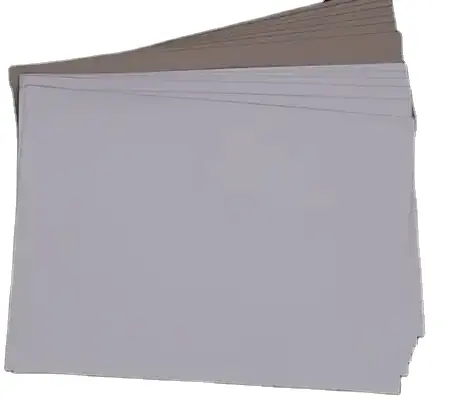 บอร์ดดูเพล็กซ์พร้อมกระดาษหลังสีเทา 250-450g บอร์ดดูเพล็กซ์หลังสีเทา
