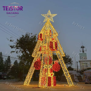 Sapin de Noël LED fin avec éclairage dense pour une décoration commerciale de Noël peu encombrante - Product Image 2