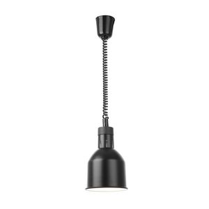 Lámpara de Calor Cilíndrica Negra HENDI 230V/250W, Equipo de Calentamiento y Mantenimiento de Temperatura, Diámetro 175mm, Altura 250mm - Product Image 1