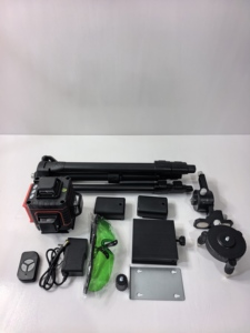 Base laser <span class=keywords><strong>autonivelante</strong></span> 360° pivotante en plastique ABS durable, base coulissante, triple faisceau, niveau intégré, ergonomique, haut de gamme - Product Image 5
