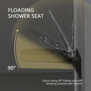 <span class=keywords><strong>Siège</strong></span> de <span class=keywords><strong>douche</strong></span> pliable mural, <span class=keywords><strong>siège</strong></span> de <span class=keywords><strong>douche</strong></span> pliable robuste <span class=keywords><strong>pour</strong></span> salle de bain, en acier inoxydable <span class=keywords><strong>pour</strong></span> personnes âgées, handicapées et sécurité - Product Image 4