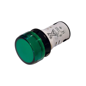 3SB6213-6AA40-1AA0 Integrated Indicator <b>Light</b>, 22mm, <b>Round</b> Plastic, Built-in <b>LED</b>, 24V AC/DC, Green - Product Image 1