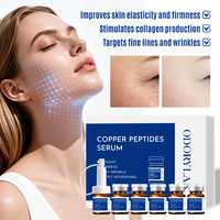 Serum Perawatan Kulit Korea ODM Snap-8 Multi-Peptida Blue Copper Peptide untuk Mengencangkan dan Meningkatkan Elastisitas Kulit, Serum Wajah Peptida GHK-Cu