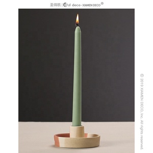 Bougeoir en céramique moderne en forme de spirale, surface cannelée, chandelier de mariage, décor de <span class=keywords><strong>chambre</strong></span> à coucher - Product Image 3