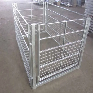 New Zealand Thép Mạ Kẽm Di Động Corral Hàng Rào Cừu Sân Tấm Động Vật Thùng Với Hình Bầu Dục Ống Hàng Rào & Trellis Cổng - Product Image 1