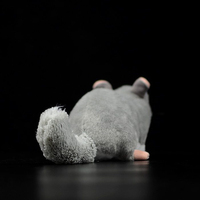 Peluche Chinchilla Réaliste Personnalisée, Jouet en Peluche Animal Mignon, Poupée Chinchilla Ronde pour Boutique, Fournisseur de Magasin de Cadeaux, Usine OEM ODM