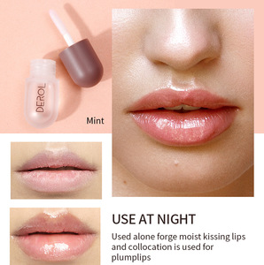 Suero para el cuidado de los labios Plumper a base de minerales, brillo de labios suave y ligero de día para líneas finas, aceite de labios nutritivo y antisecado - Product Image 4