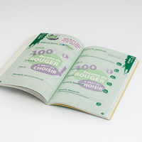 Livre d'échantillons de tissus neuf en gros, en stock, avec reliure spirale et papier offset en carton pour présentation et test