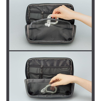 Pochette de rangement pliable pour accessoires de voyage et de bureau, étui à crayons autoportant, organiseur de gadgets pour l'école et le bureau