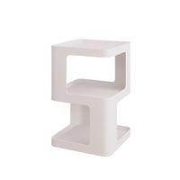 Table basse en acier carbone blanc crème avec lumière LED, roulettes mobiles, rotation à 360°, meubles de salon modernes multifonctionnels