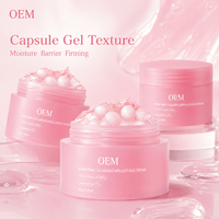Crème gelée en capsules roses PDRN à marque privée, réparatrice et éclaircissante au DNA de saumon – Fournisseur de cosmétiques haut de gamme