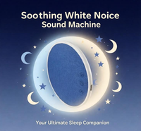 Haut-parleur portable sans fil sous oreiller pour le sommeil, bruit blanc, minuterie automatique 30/60/90, haut-parleur d'oreiller rechargeable 500 mAh