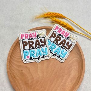 Nouveau patch thermocollant en feutre brodé avec motif de prière biblique pour la décoration de vêtements, étiquettes, sacs et chapeaux - Product Image 3