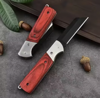 Couteau de greffage pour arbres fruitiers en acier inoxydable, couteau pliant, couteau multifonctionnel portable