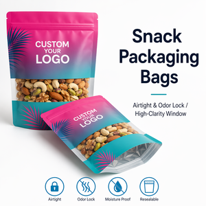 Sachet Doypack transparent anti-humidité <span class=keywords><strong>pour</strong></span> snacks, refermable VMPET, 100g 250g, imprimé sur mesure, <span class=keywords><strong>pour</strong></span> affichage <span class=keywords><strong>de</strong></span> noix, fruits secs et biscuits - Product Image 3
