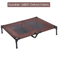 Lit pour chiens avec tente de refroidissement pour animaux de compagnie, lit surélevé Portable et pliable avec auvent pour l'extérieur, pour le Camping et les voyages