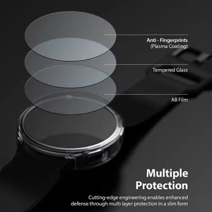 Aibangjia Film de protection d'écran en verre trempé pour la protection de la montre <span class=keywords><strong>Garmin</strong></span> <span class=keywords><strong>Instinct</strong></span> 3 E 2 <span class=keywords><strong>2S</strong></span> 2X Solar AMOLED - Product Image 4