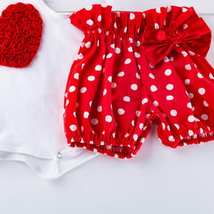 Conjunto de Ropa para Bebé Recién Nacida, Conjunto de 3 Piezas de Chaleco y Pantalones Cortos para Bebé Niña, Conjuntos de Ropa para Verano - Product Image 5