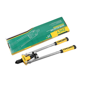 ZHCY Hand Riveter 17 Inch Double Handle Steel Manual Blind Rivet Gun For Metal Joining - Product Image 1