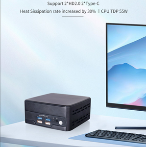 Piesia 11th Gen <span class=keywords><strong>Core</strong></span> <span class=keywords><strong>i3</strong></span> i5 i7 Celeron 6305 Máy tính để bàn Mini PC 2 * DDR4 Intel I226 Mạng 2 * HD/Type-C x86 Barebone văn phòng NUC Mini PC - Product Image 3