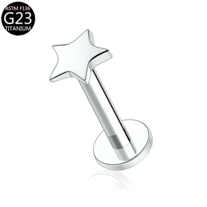 थोक G23 मूल मॉडल बॉडी गहने टाइटेनियम मिश्र धातु धातु धातु की कार्टिलेज स्टड नाक की अंगूठी हृदय आकार ट्रेंडी - Product Image 6