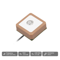 Antenne GPS miniature active en céramique 12x12mm 1575MHz L1 à gain élevé avec LNA et connecteur UFL