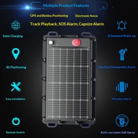 Traceur GPS 4G solaire étanche IP68 antivol pour bateaux de pêche, conteneurs de navires de marchandises, positionnement en temps réel, divers modèles