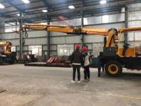 Machine à projection de béton autotractée 30m³/h avec bras robotique de 17m, pulvérisateur de béton sans fil pour tunnel minier