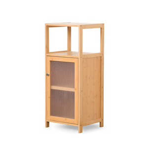 <strong>Bathroom</strong> Floor Cabinet <strong>Bathroom</strong> <strong>Storage</strong> Organizer Rack Stand Multifunctional Bamboo <strong>Corner</strong> <strong>Unit</strong> - Product Image 5