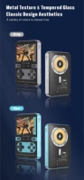 2-in-1 Magnetische Kabellose Powerbank mit Retro-Spielekonsole 5000mAh Typ-C-Ladung MP3-Player für Tägliches Gaming