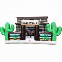 Wild West Cactus Rodéo gonflable Taureau mécanique/WEST Rodéo gonflable Taureau mécanique Riding Bouncer