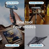 Nouveau support magnétique pliable en aluminium pour ordinateur portable, support réglable pour tablette, rehausseur de bureau portable, modèle exclusif pour bureau, lit et jeux