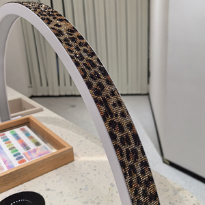Art Led Light Gel <strong>Lamp</strong> Nail Machine for Salon Manicure Nail <strong>Lamp</strong> Manicure <strong>Leopard</strong> Print Rhinestone Half Moon Nail Table <strong>Lamp</strong> - Product Image 3