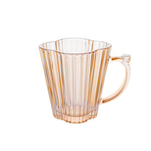 Gobelet en verre à large ouverture pour eau, jus et boissons, 200 ml, vide, avec poignée, vente en gros - Product Image 2