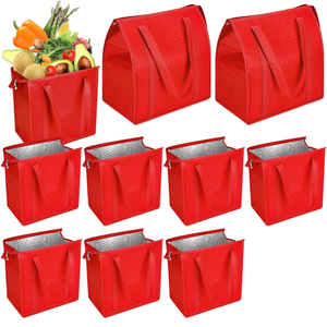 Wholesale OEM Custom Printed Logo PP Woven Insulated Bag Zipper Closure Keep Cold For Picnic Food <b>Storage</b> Made in Vietnam - Product Image 1