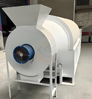 Machine à torréfier les noix en acier inoxydable, séchoir rotatif électrique à tambour pour fèves de cacao et épices, haute capacité, économe en énergie