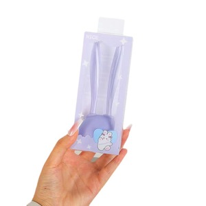 123 Tondeuse à sourcils Bunny, pointe arrondie en plastique, couleurs mélangées, pour débutants et étudiants - Product Image 3