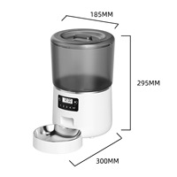 Distributeur automatique de nourriture pour animaux de compagnie Pet Smart 4L, anti-fuite, batterie, application smartphone, alimentation programmée, contrôle des portions à distance, chats, chiens