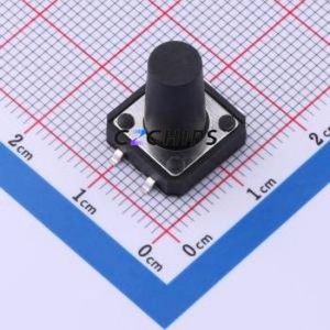 TS-1094S-A18B3-D2 Tactile Switch SMD Switch Single Pole Single Throw Round Button 2.5N Vertical Mount - Product Image 1