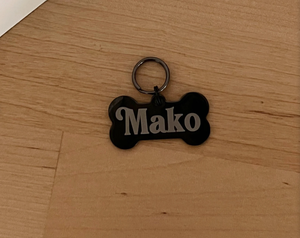 Placa de Identificación Personalizada para Perro, Grabado Cursivo con Nombre, en Plata, Oro, Oro Rosa y Negro - Product Image 6